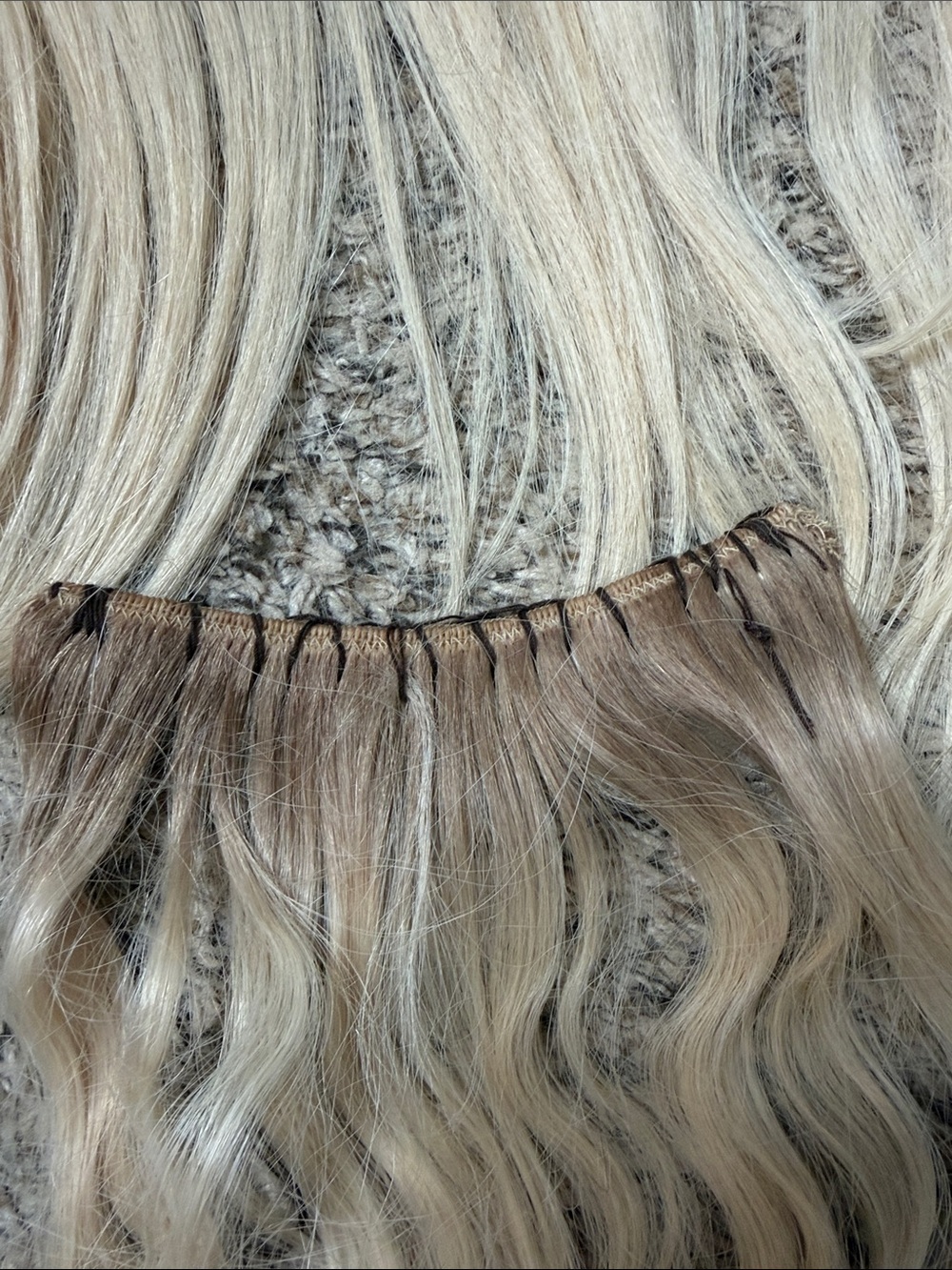 Bellami Remy Sew In Blonde Hair Extensions - Picture 4 of 8